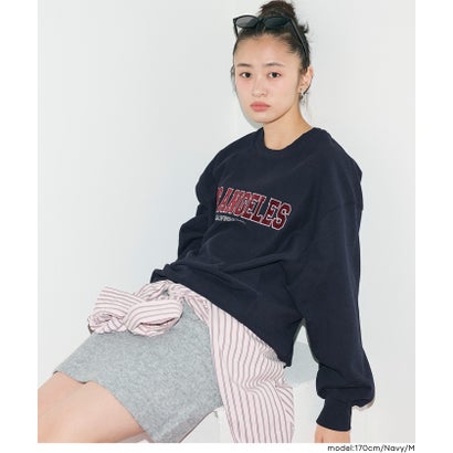 コカ coca COTTON from the U.S.裏毛ベロアワッペンスウェットトップス （White）｜詳細画像