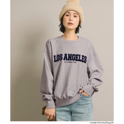 コカ coca COTTON from the U.S.裏毛ベロアワッペンスウェットトップス （White）｜詳細画像