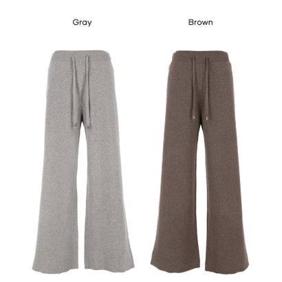 ニットラインパンツ （Brown）｜詳細画像