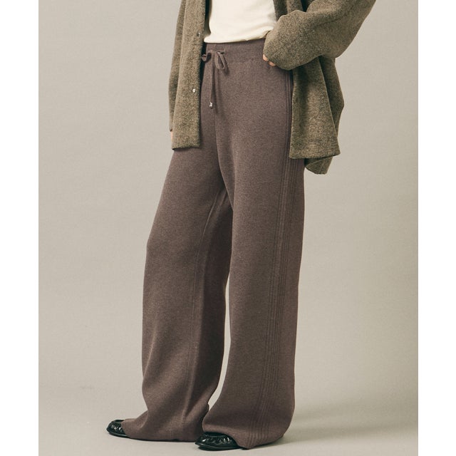 ニットラインパンツ （Brown）