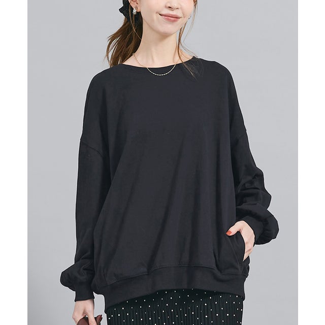 ポケット付きロンT （Black）