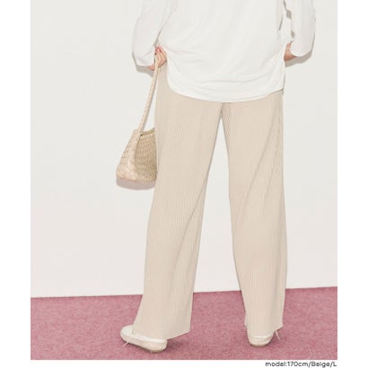 スムースワイドパンツ （Beige）｜詳細画像