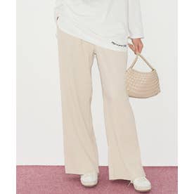 スムースワイドパンツ （Beige）