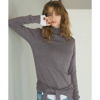 コカ coca モイスチャーハイネックニットトップス （Gray）｜詳細画像