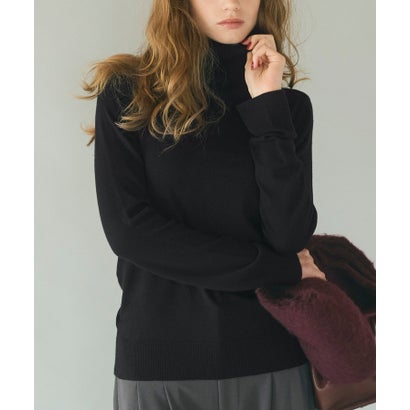 コカ coca モイスチャーハイネックニットトップス （Black）｜詳細画像