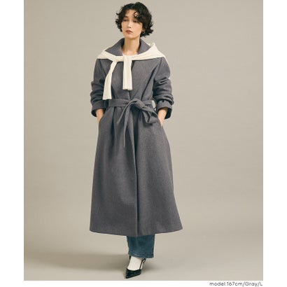 ウールライクロングコート （Brown）｜詳細画像