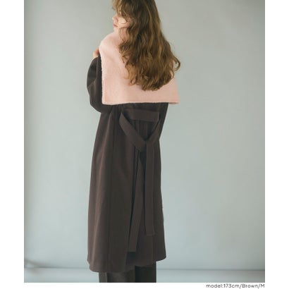 ウールライクロングコート （Brown）｜詳細画像