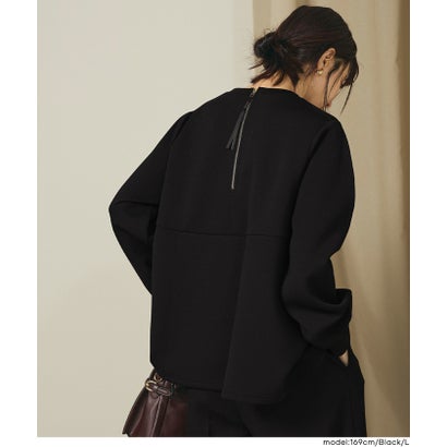 コカ coca ソフトスウェットフレアバッグジップトップス （Black）｜詳細画像