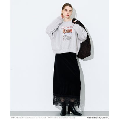 【グレムリン別注】COTTON from the U.S裏毛フォトプリントスウェットトップス （White）｜詳細画像