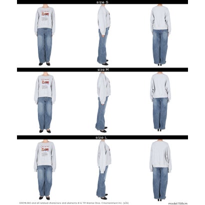 【グレムリン別注】COTTON from the U.S裏毛フォトプリントスウェットトップス （White）｜詳細画像