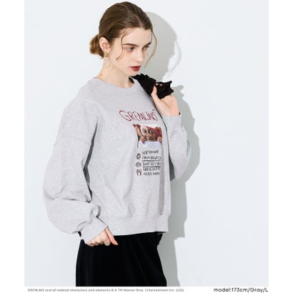 【グレムリン別注】COTTON from the U.S裏毛フォトプリントスウェットトップス （White）｜詳細画像