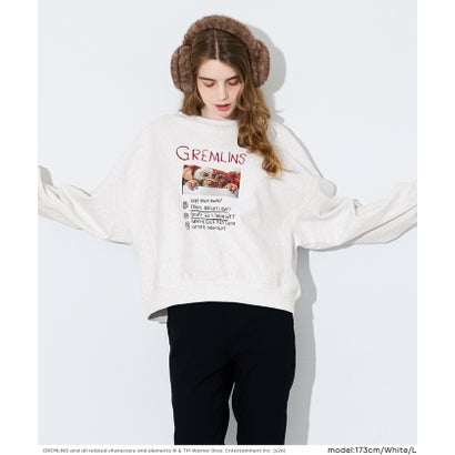 【グレムリン別注】COTTON from the U.S裏毛フォトプリントスウェットトップス （Gray）｜詳細画像