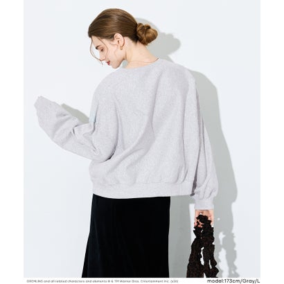 【グレムリン別注】COTTON from the U.S裏毛フォトプリントスウェットトップス （Gray）｜詳細画像