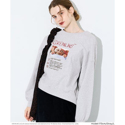 【グレムリン別注】COTTON from the U.S裏毛フォトプリントスウェットトップス （Gray）｜詳細画像