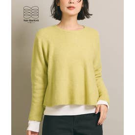 ヤク風Aラインニットトップス （Yellow）