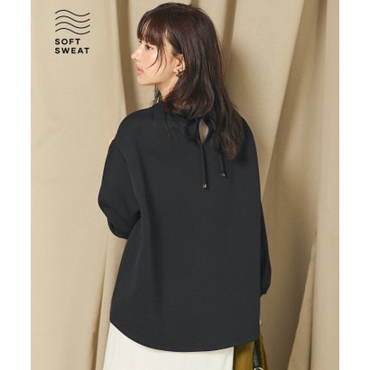 コカ coca ソフトスウェットバックリボントップス （Black）｜詳細画像
