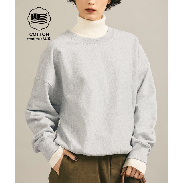 COTTON from the U.S.裏毛スウェットトップス （Gray）