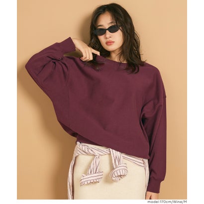 COTTON from the U.S.裏毛スウェットトップス （Wine）｜詳細画像