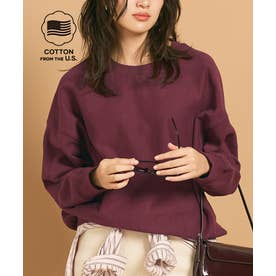COTTON from the U.S.裏毛スウェットトップス （Wine）