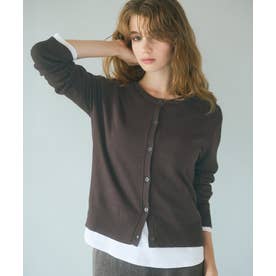 モイスチャーニットカーディガン （Brown）