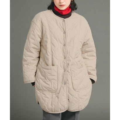コカ coca リバーシブルファーキルティングミドルコート （Beige）｜詳細画像