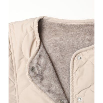 コカ coca リバーシブルファーキルティングミドルコート （Beige）｜詳細画像