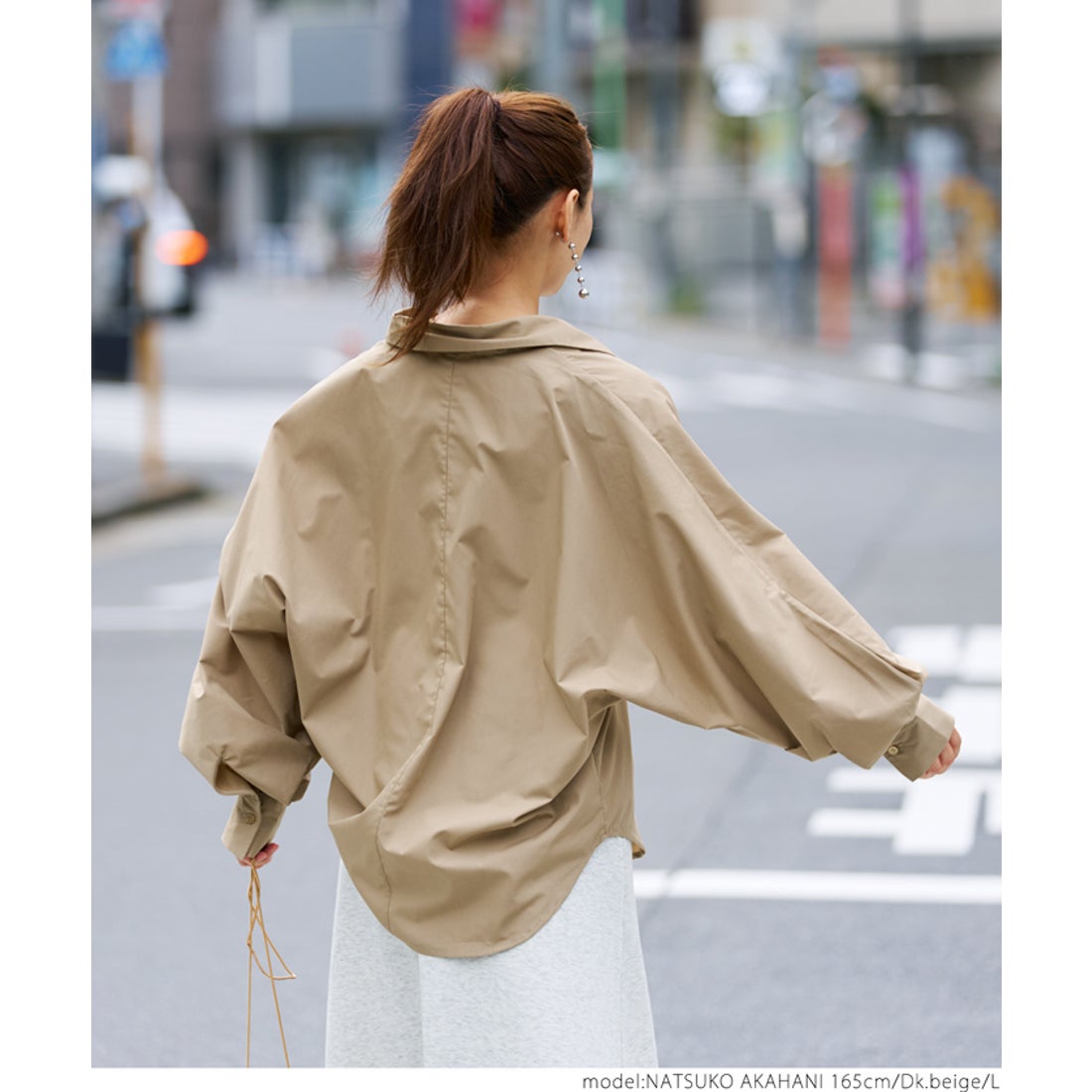 コカ coca ビックシルエットドルマンシャツ （White） -ファッション