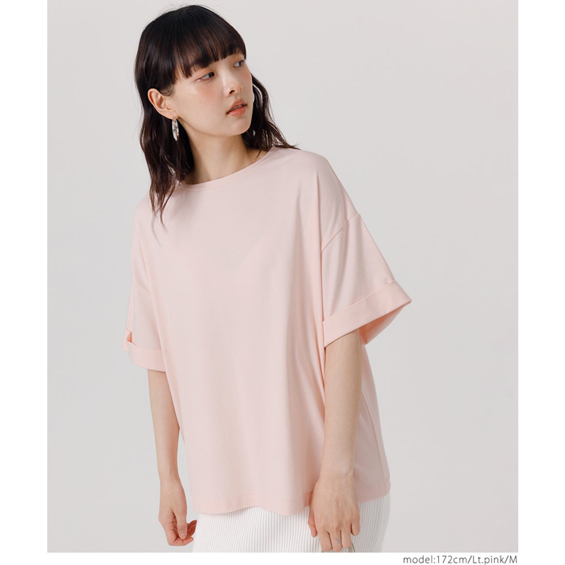 コカ coca 袖ロールアップTシャツ （Lt.pink） -ファッション通販 