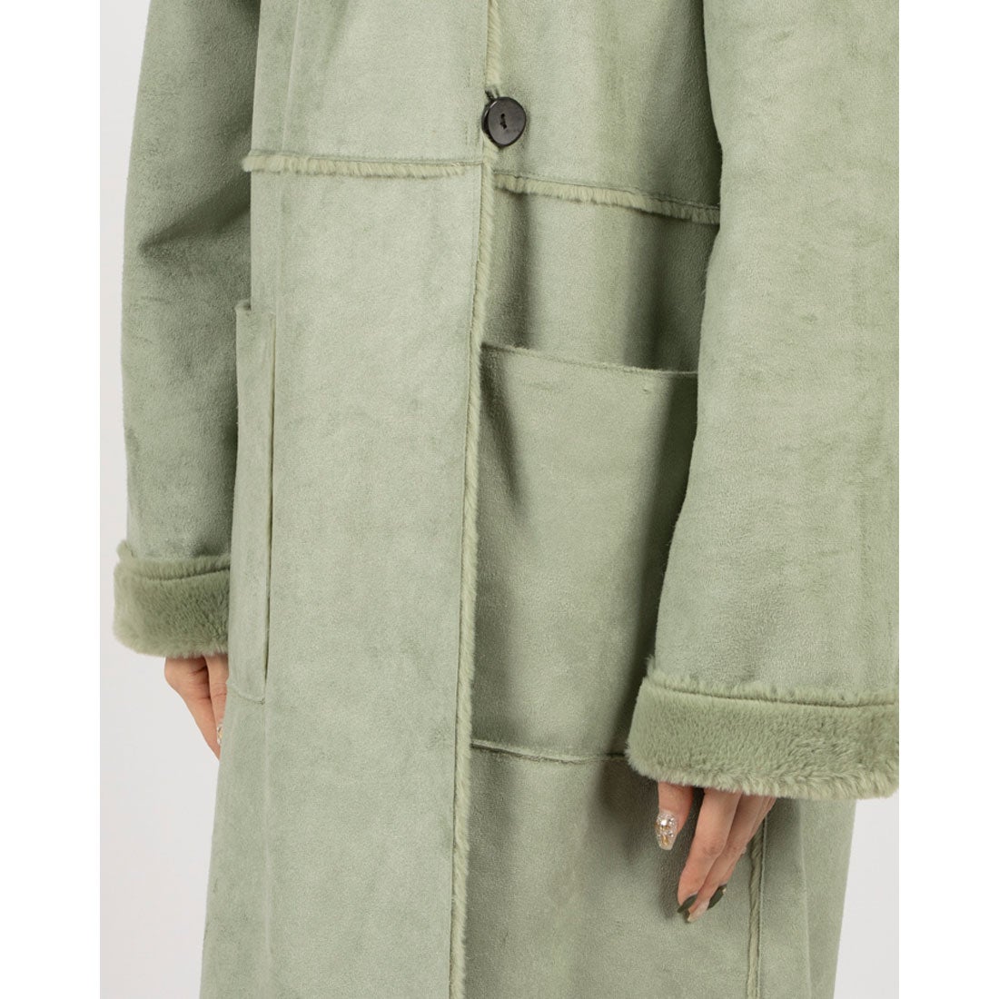 コケットコレクション COKETT COLLECTION フェイクムートンコート 