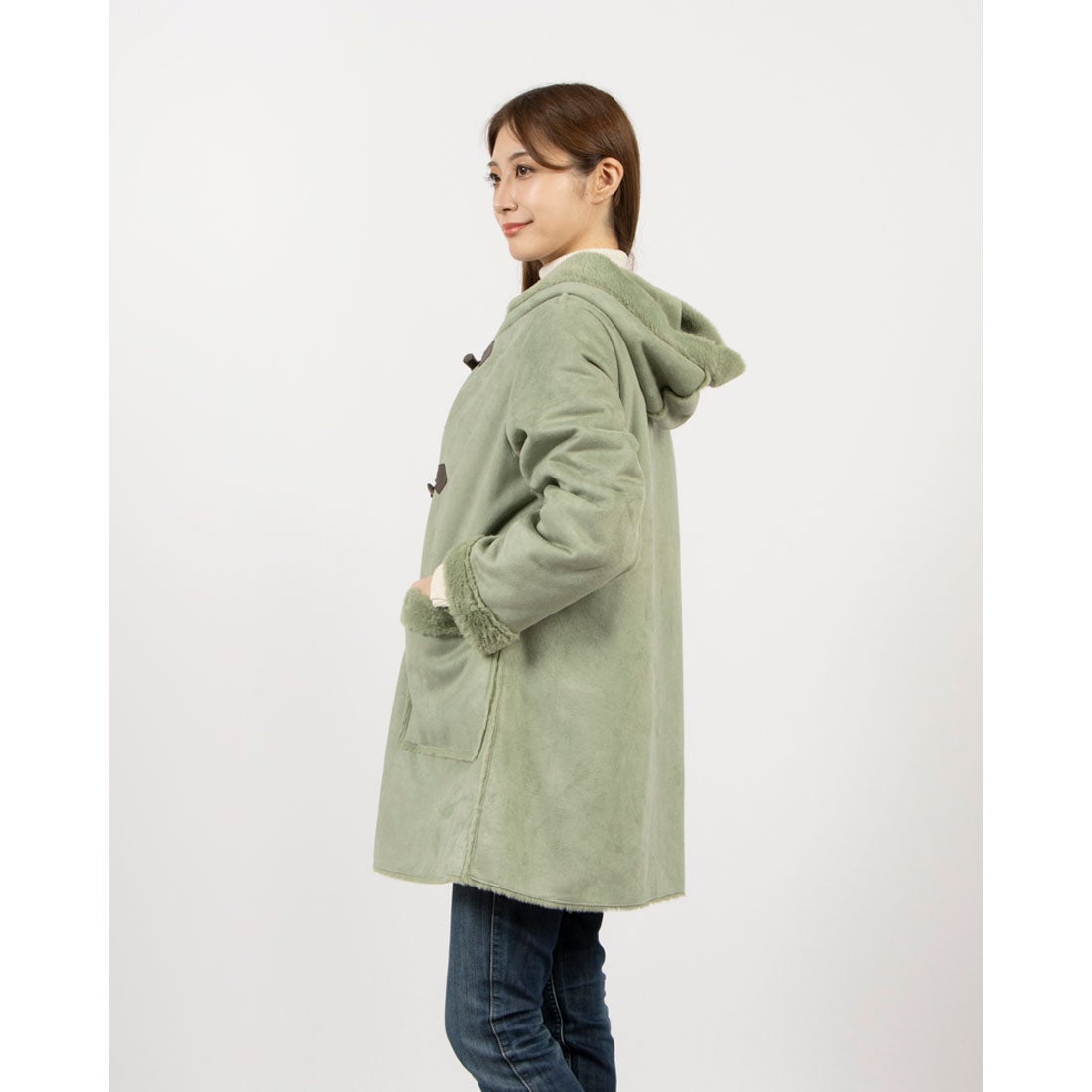 コケットコレクション COKETT COLLECTION フェイクムートンコート 