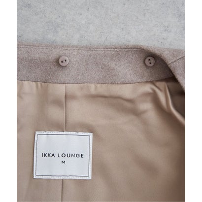イッカラウンジ ikka LOUNGE ウールライクストレッチフードコート （グレー）｜詳細画像