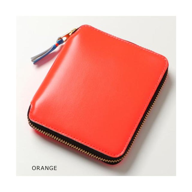 COMME DES GARCONS 二つ折り財布 SA2100SF SUPER FLUO WALLET  （ORANGE/オレンジ他）