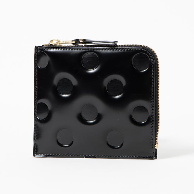 DOTS EMBOSSED LEATHER （Black）