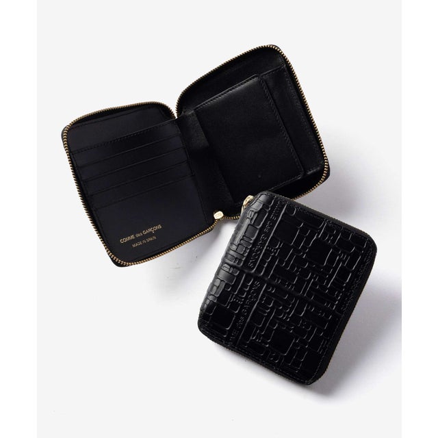 COMME DES GARCONS EMBOSSED LOGOTYPE エンボス （BLACK/ブラック）