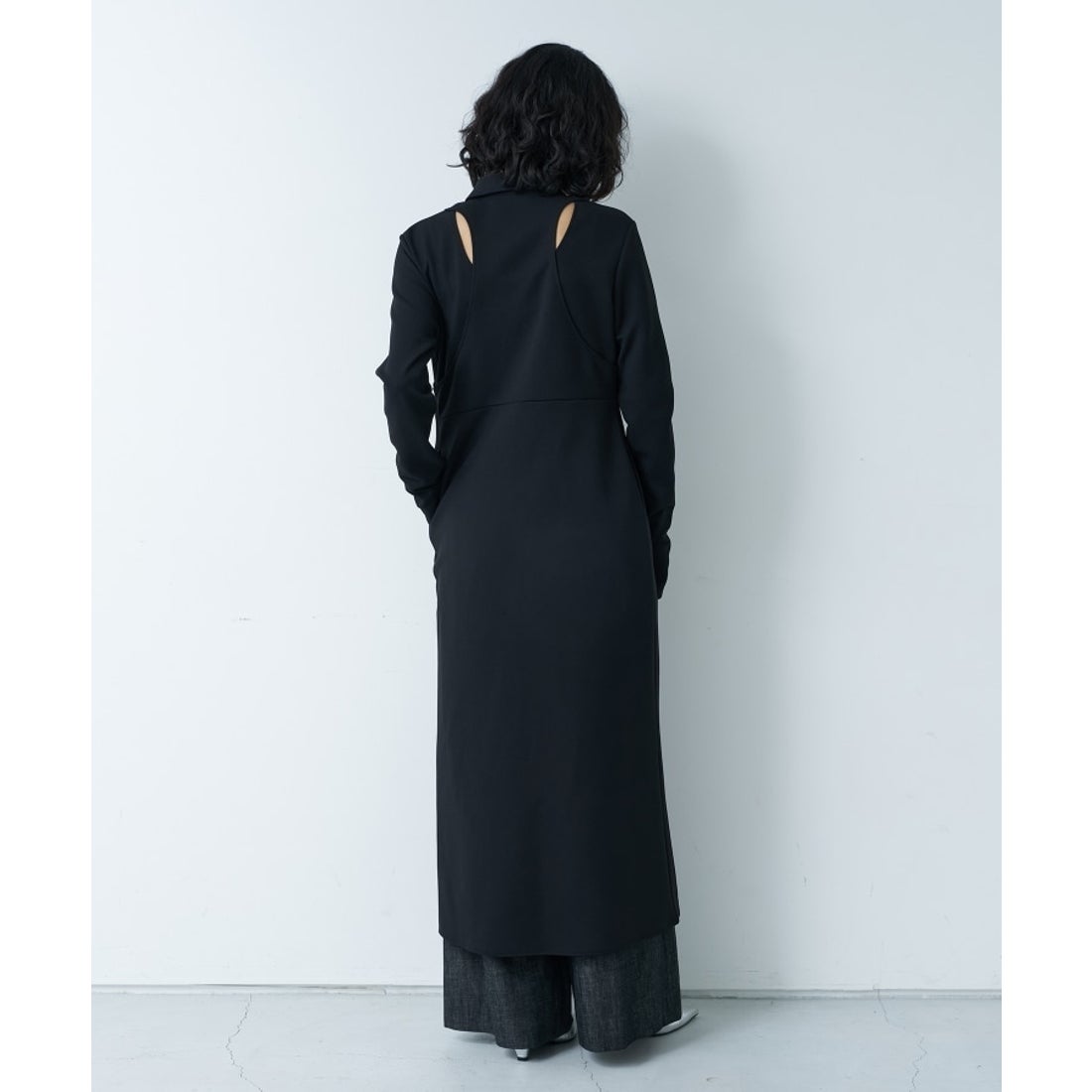 コードエー CODE A CODE A｜Twill jersey dress （ブラック(019 