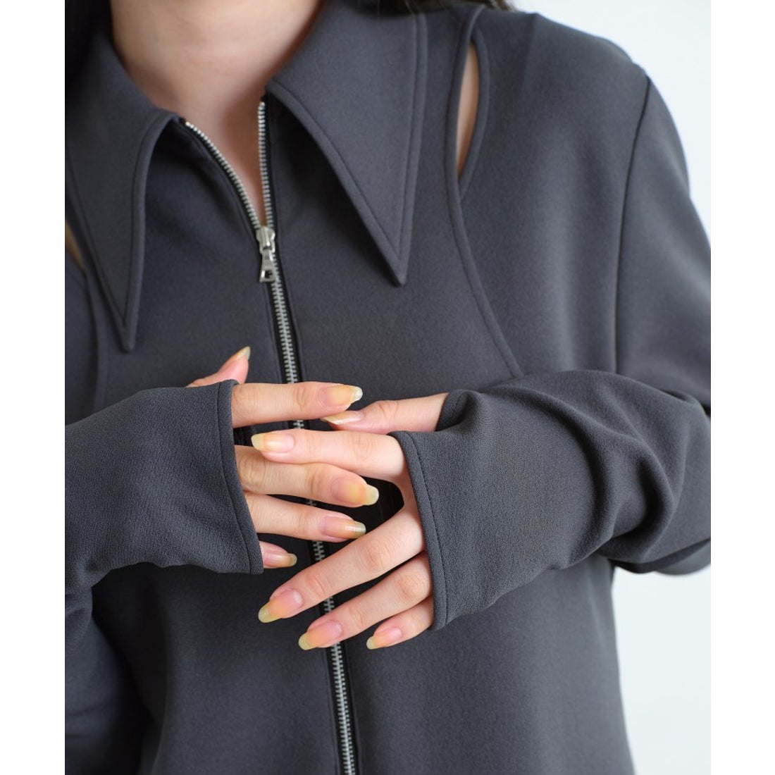 コードエー CODE A CODE A｜Twill jersey dress （ブラック(019 