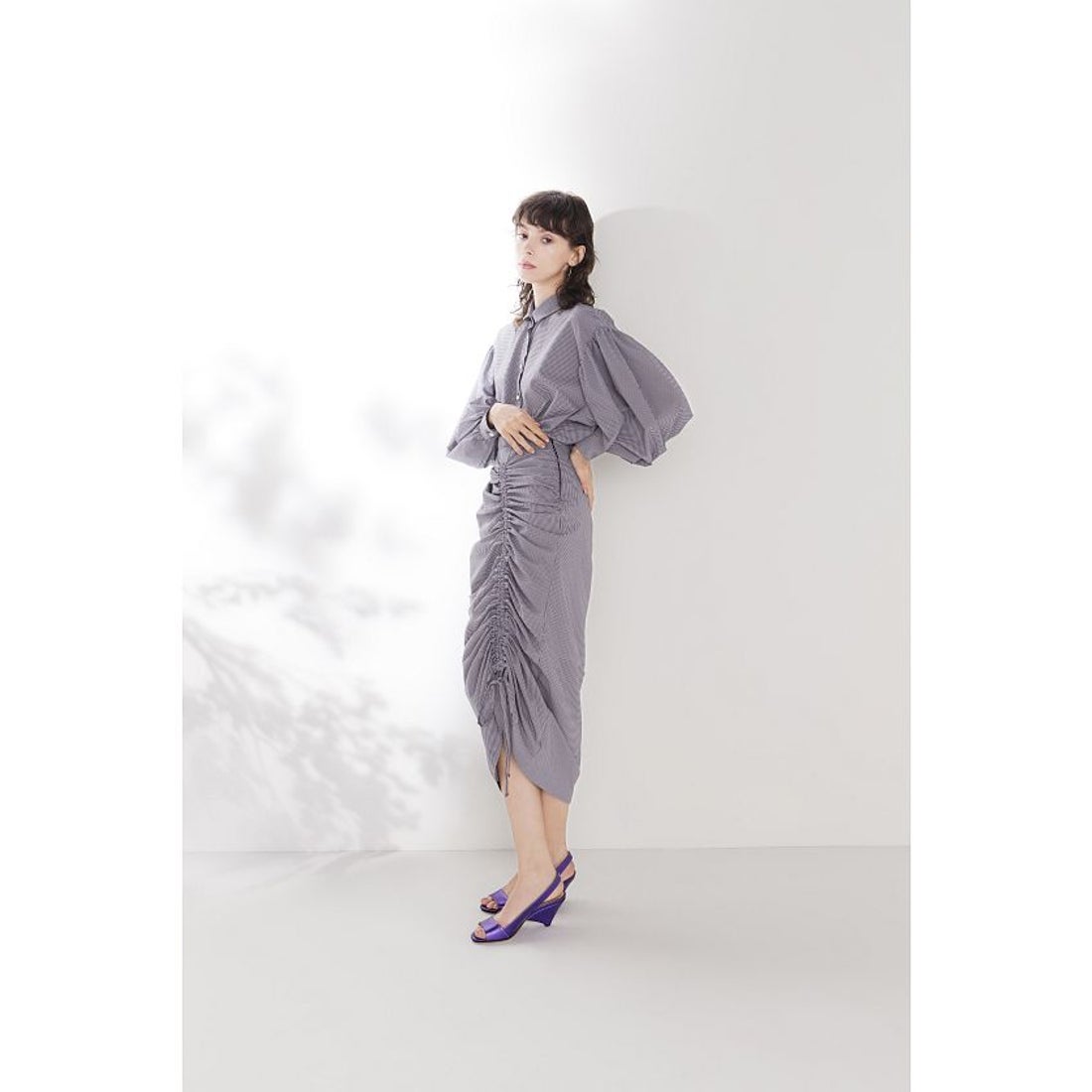 コエル COEL 裾絞りシャツ （ライトグレー） - ファッション通販 d fashion