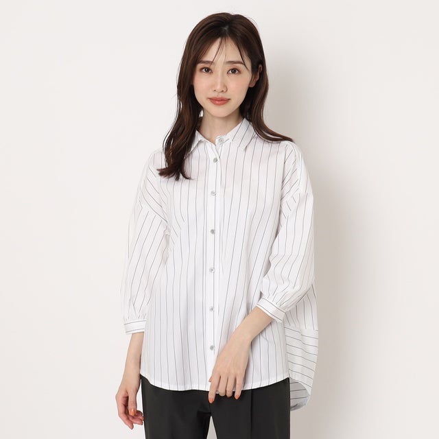 
                    パフ袖切り替デザインシャツ （ホワイト(302)）