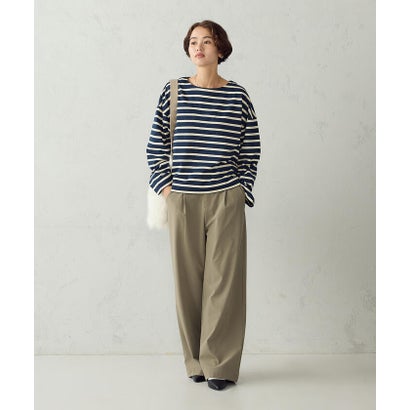 コムサモデルズ COMME CA MODELS 【美しいベーシックパンツ】裏メッシュ ワイドパンツ （ブラック）｜詳細画像