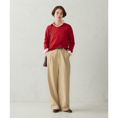 コムサモデルズ COMME CA MODELS 【美しいベーシックパンツ】裏メッシュ ワイドパンツ （ブラック）｜詳細画像