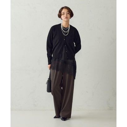 コムサモデルズ COMME CA MODELS 【美しいベーシックパンツ】裏メッシュ ワイドパンツ （グレー系その他）｜詳細画像