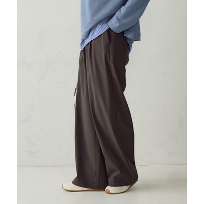 コムサモデルズ COMME CA MODELS 【美しいベーシックパンツ】裏メッシュ ワイドパンツ （グレー系その他）｜詳細画像