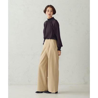 コムサモデルズ COMME CA MODELS 【美しいベーシックパンツ】裏メッシュ ワイドパンツ （グレー系その他）｜詳細画像