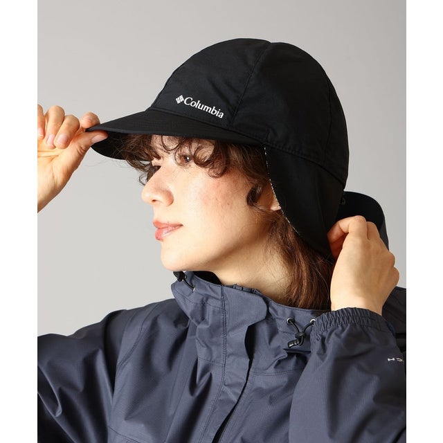 / カーボンロックインフィニティイヤーフラップキャップ /（Black）