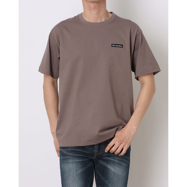 メンズ トレッキング 半袖Tシャツ SMU スリーピービュートグラフィックショートスリーブTシャツ PM0992 （Iron）