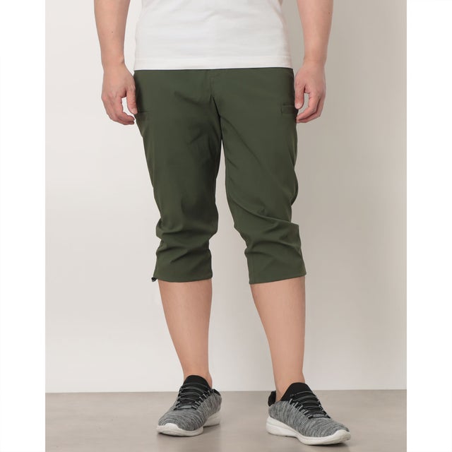 メンズ トレッキング ロングパンツ ブルーステムIIニーパンツ XE2852 （Surplus Green）