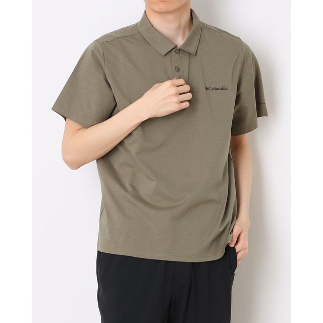 メンズ トレッキング 半袖シャツ ビヨンドピークポロシャツ XE2196 （Stone Green）