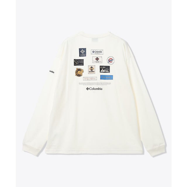 /メンズ/スタックブルックグラフィックロングスリーブTシャツ （Sea Salt）