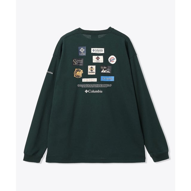 /メンズ/スタックブルックグラフィックロングスリーブTシャツ （Spruce）