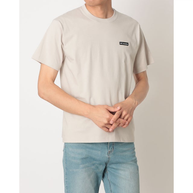トレッキング 半袖Tシャツ スリーピービュートグラフィックショートスリーブTシャツ （オフホワイト）